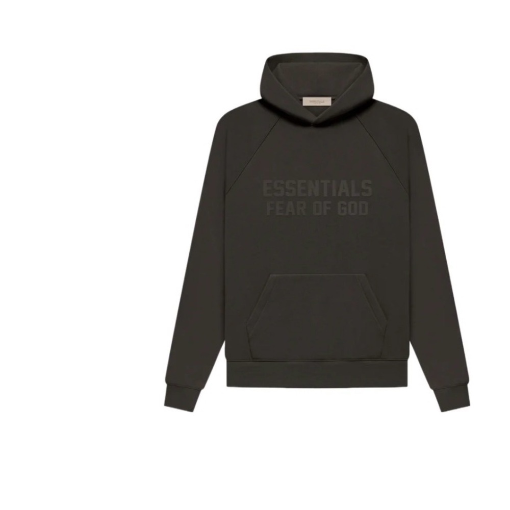Fear of God Essentials Off-Black Hoodie